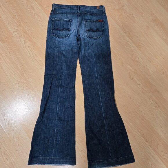 Stylish "ginger" medium ble flared jeans - Picture 2 of 4